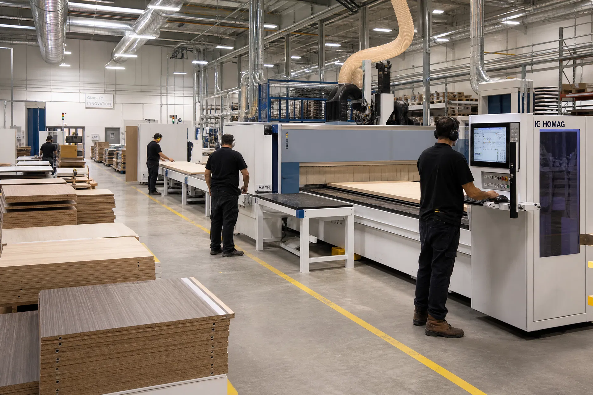 Modern manufacturing facility